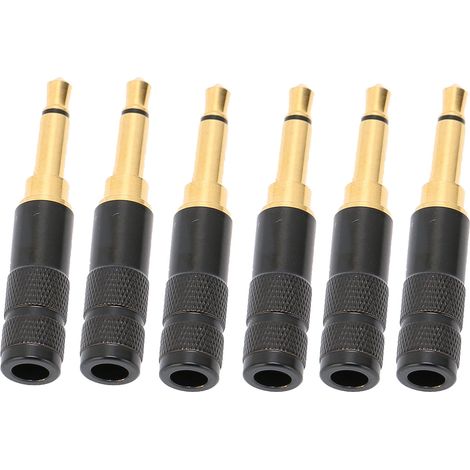 20 Pièces Connecteur Jack 3.5mm Mâle pour Câble Audio, Réparation HIFI et Montage DIY