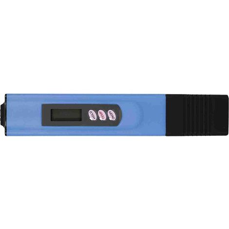 Testeur de qualité de l'eau, mesure de dureté de l'eau HH et DH, résolution PPM 1 % précision de lecture 0-9990 PPM avec LCD pour piscine, aquarium (bleu) (1/5)