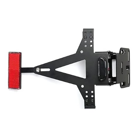 Support de plaque d'immatriculation universel réglable pour moto Fz6 YZF R1 R3 R6 R15 R25 Mt-07 (1/5)