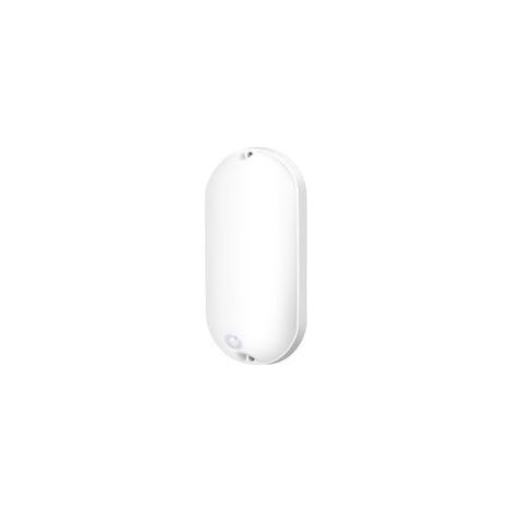 Plafonnier LED ovale 20 W, capteur de détection humaine, intérieur et extérieur Blanc (1/4)