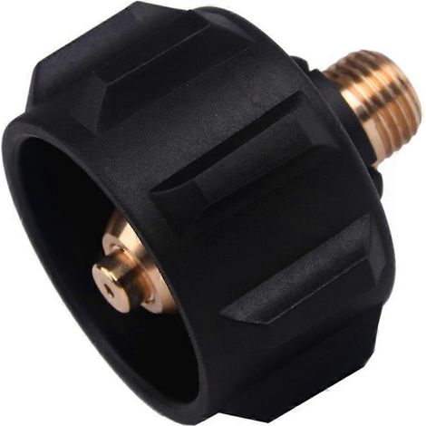 Adaptateur de remplissage de propane QCC1 avec écrou et raccord de régulateur de tuyau de gaz propane en laiton fileté mâle 1/4 NPT pour réservoir de propane QCC1 (1/5)