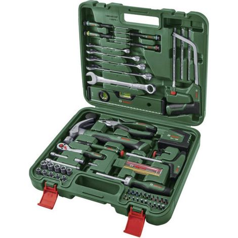 Jeu d'outils à main Bosch, 73 pièces (1/4)