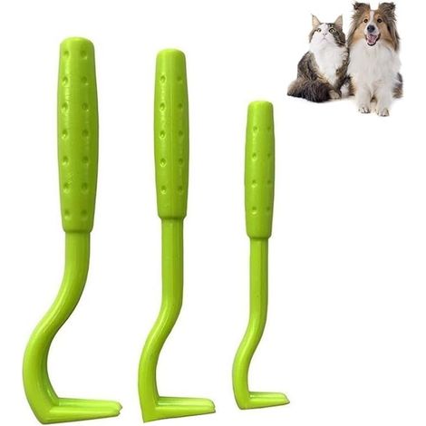 Kit de 3 pièces pour retirer les tiques, comprenant un extracteur de tiques, un crochet à tiques, un piège à tiques et des accessoires anti-tiques. (1/5)