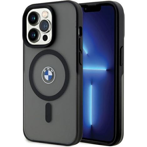 BMW BMHMP15LDSLK iPhone 15 Pro 6.1" negro/negro funda rígida IML Signature MagSafe (1/5)