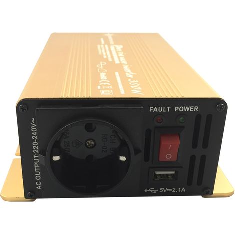 Spannungswandler NP 12V 300 Watt Power USB 2.1A reiner SINUS Gold Edition (1/4)