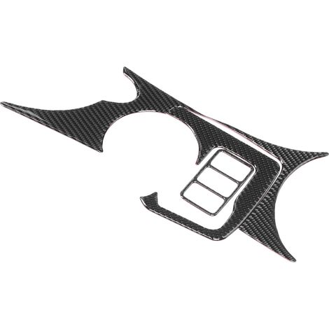 3-teiliges Set Mittelkonsolen-Getränkehalter-Abdeckung aus Kohlefaser, dekorative Paneelaufkleber, passend für Nissan 370Z Z34 2009–2020 (1/5)