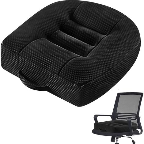 Coussin rehausseur, coussin de siège de voiture, 40 x 40 cm, ergonomique orthopédique pour chaise de bureau, voiture, coussin de fauteuil roulant ou rehausseur pour adulte, coussin de chaise (1/5)