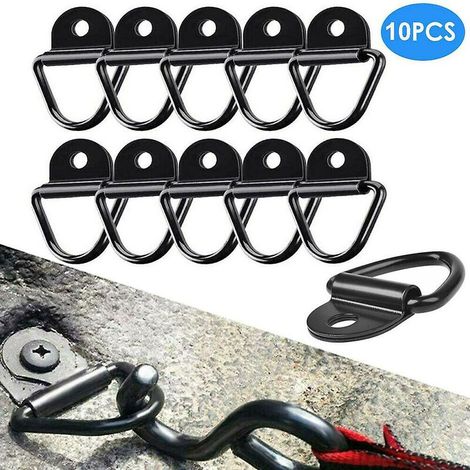 royaluxe -10 Pcs V-rings Crochet Cargo Arrimage Anneau Charge Ancre Remorque Forgé Arrimage Camion (1/5)