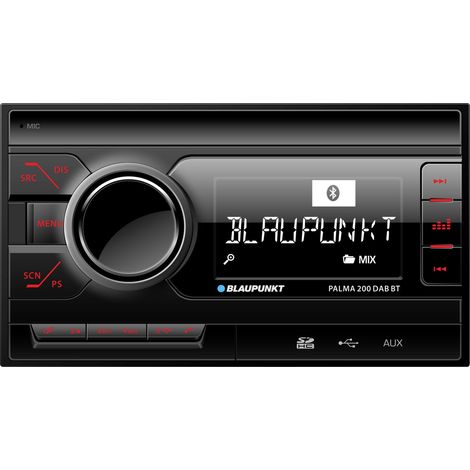 Blaupunkt Palma 200 DAB BT Doppel-DIN Autoradio Bluetooth®-Freisprecheinrichtung, DAB+ Tuner