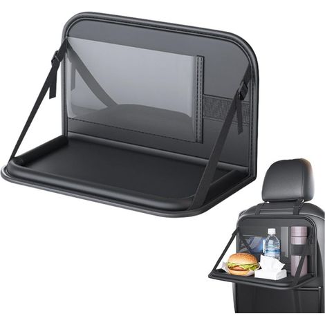 Plateau pour voiture pour enfant Support pliable pour ordinateur portable avec rangement arrière – Table pour voiture pour , pour longs voyages, avion, camping, passager (1/5)