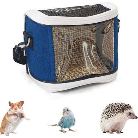Sac de transport pour oiseaux, sac à dos de transport pour oiseaux, cage de voyage respirante, pour perruches, perruches moines, petits cacatoès et autres oiseaux de taille similaire, 16 cm x 13 cm x (1/5)