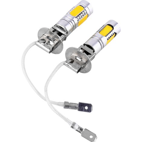 2 Ampoules LED H3 7,5W 12V 5-SMD pour Feux de Brouillard Auto, Lampe 5730 (1/5)