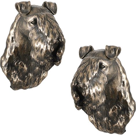 Kerry Blue Terrier, Irish Blue Terrier - statuetta di cane, busto da appendere, decorazione unica per gli amanti dei cani di Art-Dog (1/5)