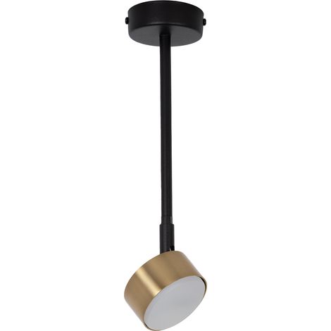 Spot plafond noir/or réglable 35cm GX53 Nemo Sigma