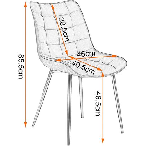 WOLTU 4 x Esszimmerstühle 4er Set Esszimmerstuhl Küchenstuhl Polsterstuhl Design Stuhl mit Rückenlehne, mit Sitzfläche aus Samt, Gestell aus Metall, Türkis (1/4)