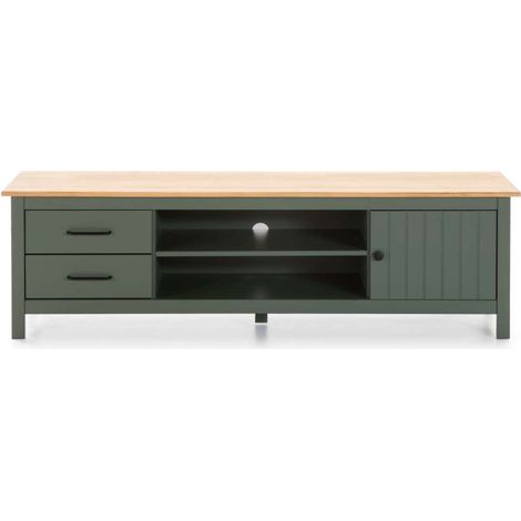 Mueble para TV Mariana acabado verde, 47 cm(alto) 157 cm(ancho) 40 cm(largo) (1/3)