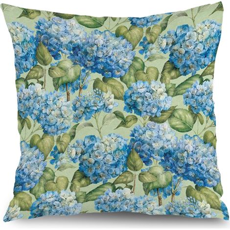 Taie d'oreiller floral décoratif, décoration maison intérieure,50×50cm (1/5)