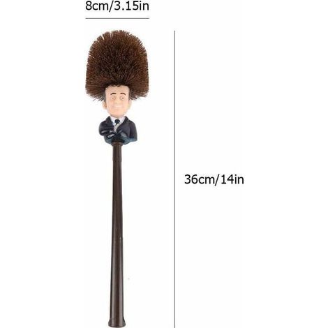 Brosse WC en plastique avec poils souples Nettoyage en profondeur salle de bain Dimensions 36 cm x 8 cm Pour espaces modernes - 14inch (1/5)