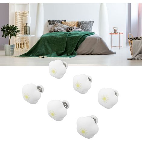 Kit Pinces Fixation Housse Couette Déterrable Anti-glissement 16Pcs - Blanc - Fleur Design (1/5)