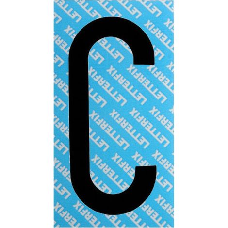 Letra Adhesiva Negra Serie T80 C Letterfix