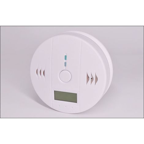 Set aus 2 batteriebetriebenen Kohlenmonoxidmeldern in Wabenform für den Heimgebrauch. (1/5)