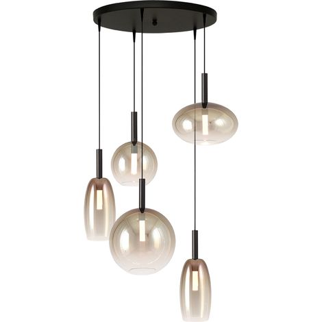 Lampe pendante 5L vide Lido Ball avec du verre doré qui s’estompe. - 2862-05-02-50-5-1234 (1/3)