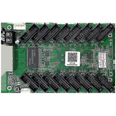 Carte de réception A716, écran LED couleur 75E, contrôleur de mur d'images intégré, compatible HUB75Ex16, écran LED unique WHBYV (1/4)