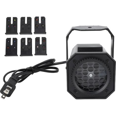 Ortviai Projecteur LED de Noël avec 6 cartes de projection flocons de neige – décoration intérieure et extérieure pour jardin, maison et fête (1/5)