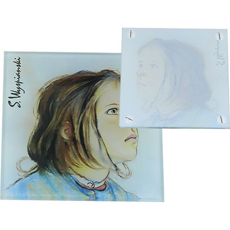 Carmani, sottobicchiere in vetro 11,5x11,5cm - S. Wyspiński/Helenka (1/2)