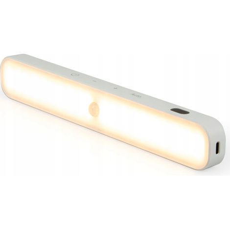 Lámpara LED para muebles bajo armario, sensor de movimiento, imán SLL11, blanca, 24 cm, 3000 K (1/5)
