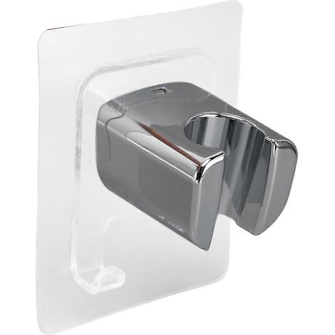 Support de pommeau de douche amovible, support de douche mural, adhésif plastique, sans clous, support de pommeau de douche bidet étanche. (1/5)