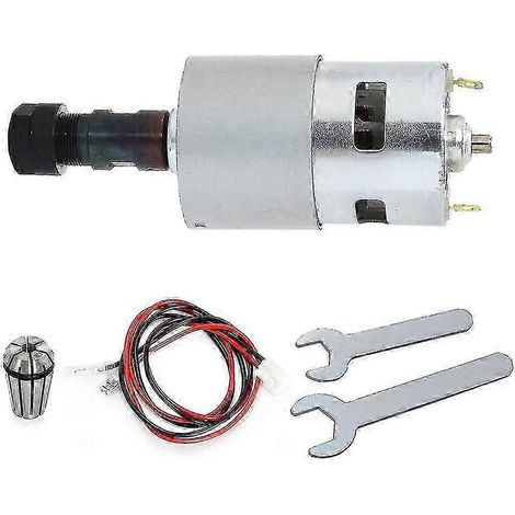 Moteur CC 100 W 12-24 V CC 20 000 tr/min pour broche CNC 775 + pince ER11 pour mini CNC DIY 3018/3018Pro/3018Pro Max/3018Pro N Yalo (1/4)