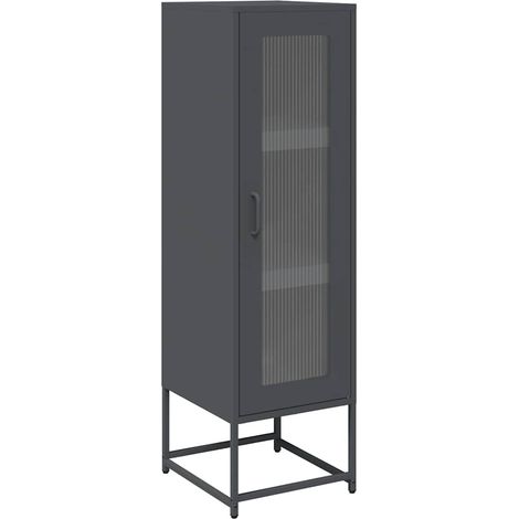 Maison Exclusive - Aparador de acero laminado en frío antracita 3