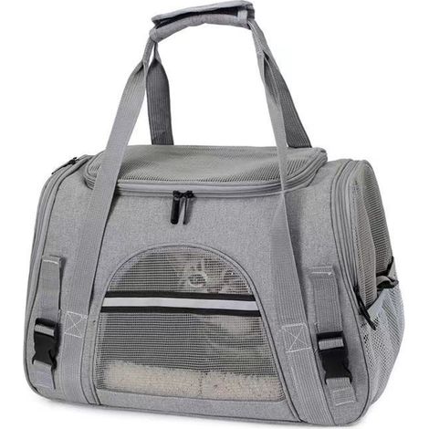 Sac de transport portable pour animaux de compagnie, respirant et doux, avec un coussin moelleux, adapté à une utilisation en extérieur et en voiture (1/5)