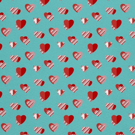 Tela decorativa para exteriores Oxford - Motivo Corazones Rojos I DX713 (1/5)
