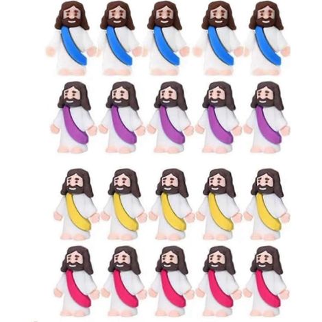 20 Mini-Jesus-Figuren, Osterdekorationen, Jesus-Spielzeug, Jesusfigur (1/5)