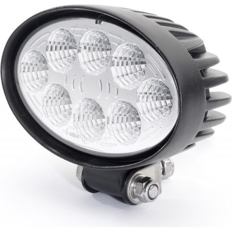 Maxter – Phare de travail LED ovale 10-30V – Indice de protection IP67 – Pour chantiers humides – Éclairage puissant et durable (1/2)