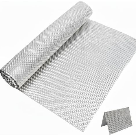 Protection thermique, plaque de protection thermique, tôle embossée de 100 cm x 40 cm, kit de réparation de protection thermique aluminisée pour véhicules, toits, fenêtres, tuyaux, etc (1/5)