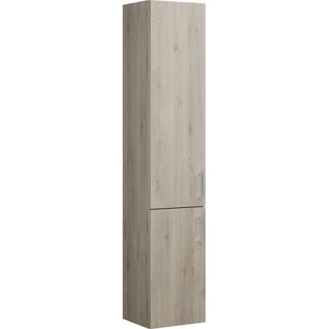 Armoire haute Burg Eqio mélamine 1760x350x320mm Chêne D.Flanelle GRP95