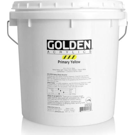 Peinture Acrylique - GOLDEN - Jaune Primaire S2 - 3,78 L - Mixte - Expédié de France