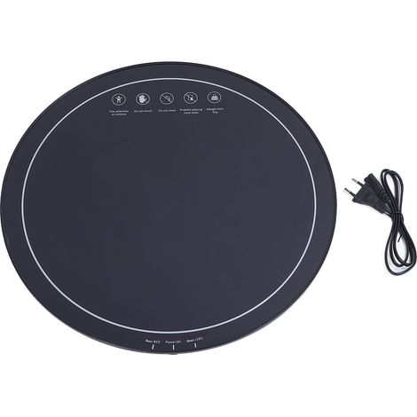 Plateau chauffant pour serveur électrique, thermostat intelligent rond de 18,1 pouces, grand chauffe-plats pour les fêtes, buffets, rassemblements, restaurants, prise UE 220V (1/5)