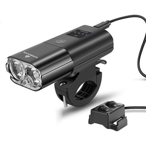 Phare de vélo 1000 lm avec batterie externe et chargement USB 4000 mAh (1/5)