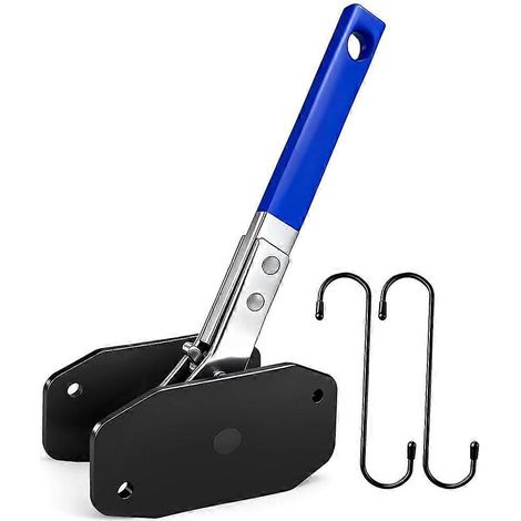 Bremszangen-Rückstellwerkzeug, robuster 4-in-1-Ratschen-Kolbenspreizer mit 2 Haken für Scheibenbremsen (1/5)