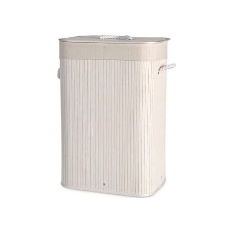 Portabiancheria bambù bianco