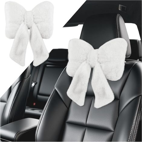 Weiches Nackenkissen Auto, bequemes Innen-Deko, Nacken Entlastung, flauschiger Plüsch Bezug (1/3)