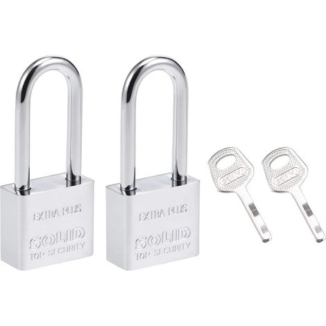 2 pièces. Stahl Schloss Keying ähnlich 30mm Breiter verchromter härten Lang Schäkel (1/4)
