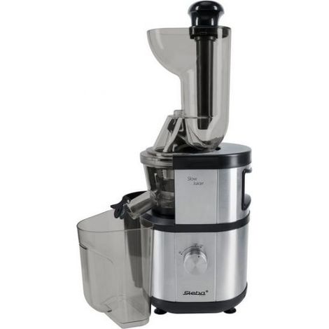 Steba E 400 Estrattore di Succo Slow Juicer Pressa Lenta a Freddo 400W 1L colore Nero Inox (1/4)
