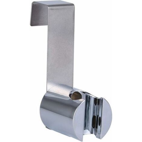 Supporto per soffione doccia, supporto per doccetta, in acciaio inox + ABS, forte e regolabile, pezzo di ricambio per doccia e bidet spruzzatore (1/5)