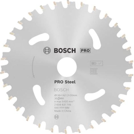 Bosch Pro Steel Circular Saw Blade 136mm 30T - Precision Cutting