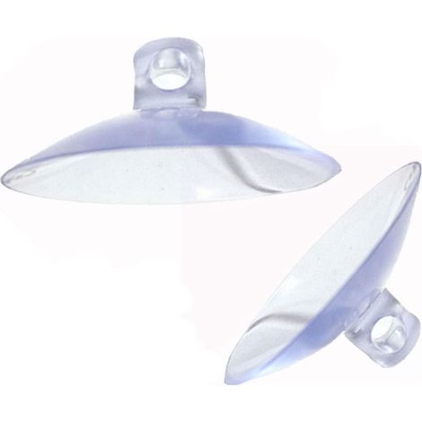 Lot de 20 ventouses en plastique PVC - Ventouses pour bouton en verre - Ventouse adhésive forte - Support ventouse extra forte pour accrocher au quotidien (3 cm)